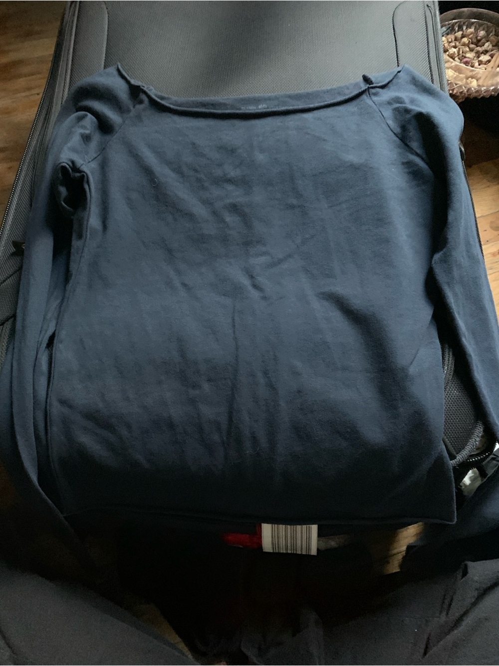 Brandy Melville Navy Bonnie Long Sleeve Top